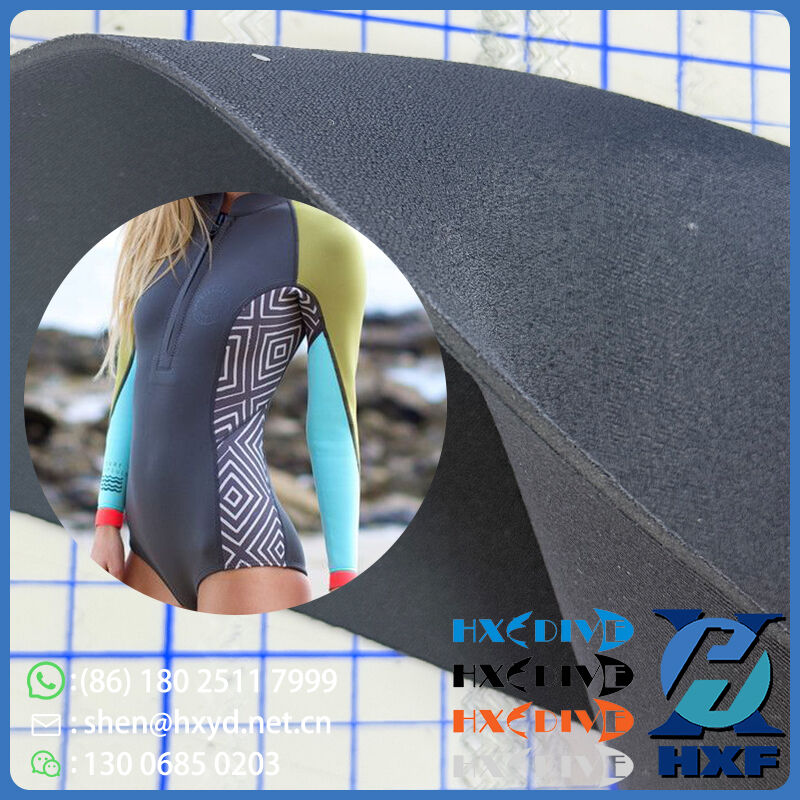 Materiale di neoprene doppia maglietta CR composito alta allungamento recupero rapido per abbigliamento per sport acquatici confortevole e durevole